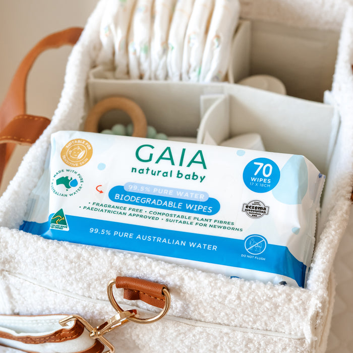 Gaia Nat Baby 99.5% Pure Water 70 Wipes