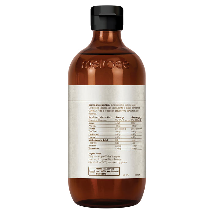 Melrose Organic Apple Cider Vinegar 500ml.