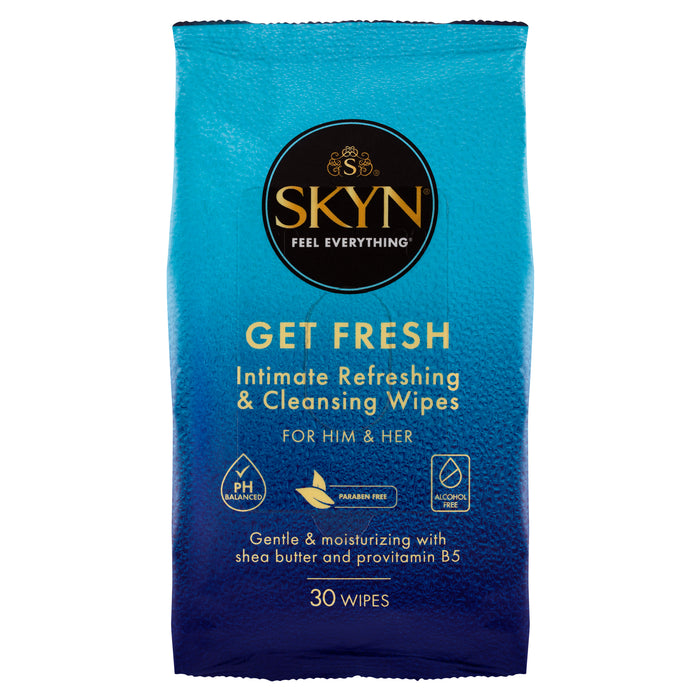Skyn Get Fresh pH Balanced Intimate Wipes 30 Pack.