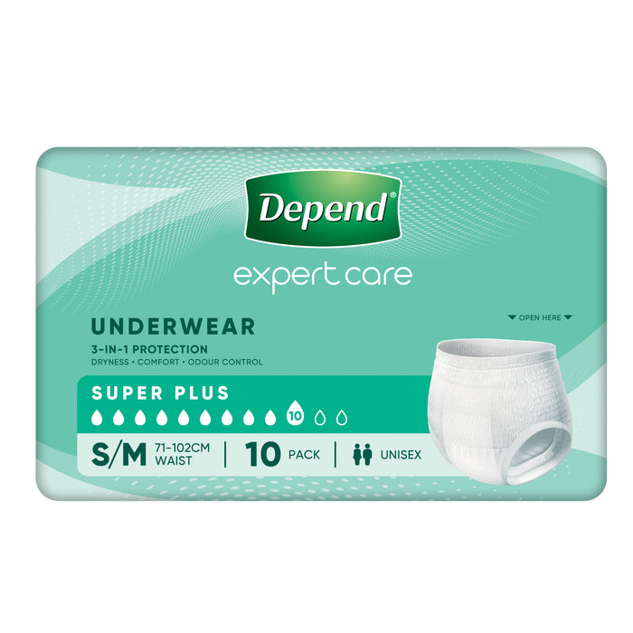 Depend Adult Underwear Super Plus Small-Medium 10 Pack
