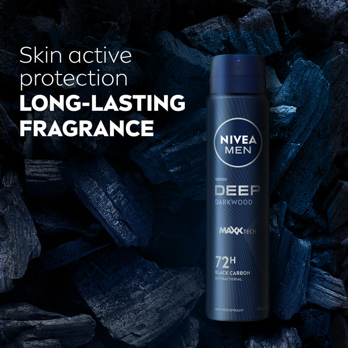Nivea Deodorant Spray Deep Dark Wood 250ml.