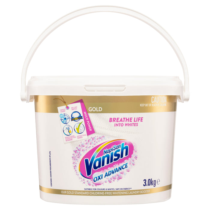 Vanish Napisan Oxi Action Gold Multi-power Laundry Booster Powder 3KG