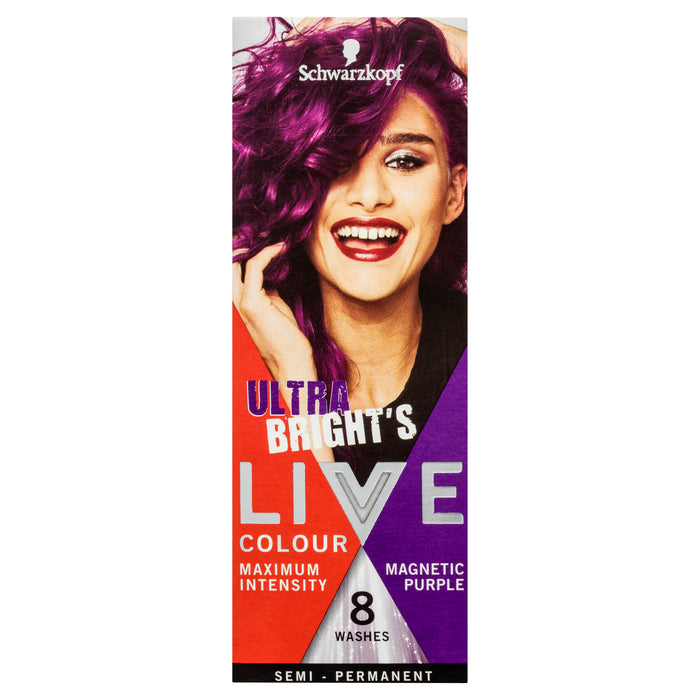 Schwarzkopf Live Colour Ultra Brights Magnetic Purple Hair Colour