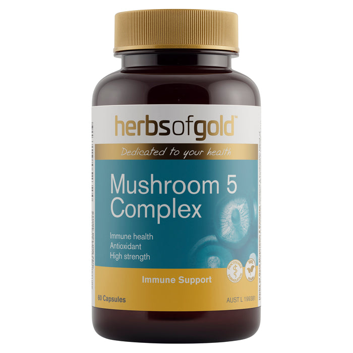 Herbs Of Gold Mushroom 5 Complex 60 Tablets