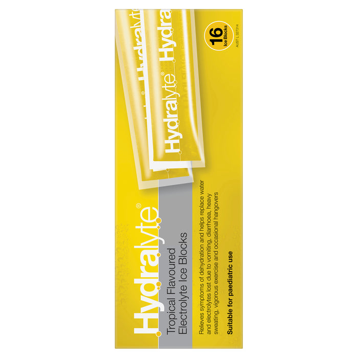 Hydralyte Rehydration Ice Blocks Tropical 16