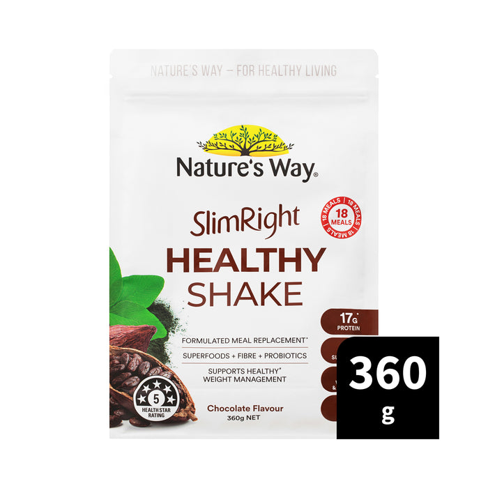 Nature's Way SlimRight Healthy Chocolate Shake 360g