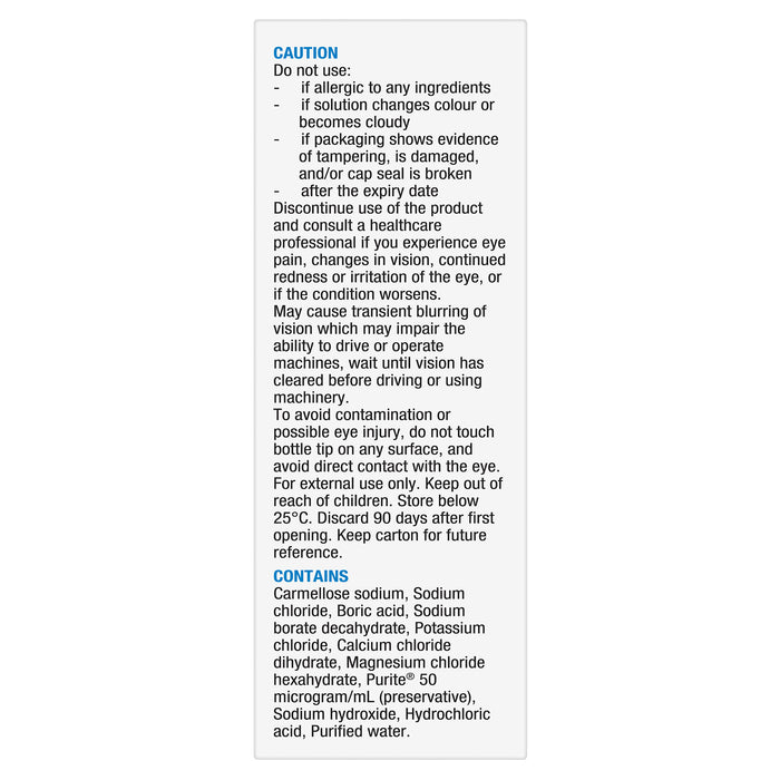 Refresh Contacts Eye Drops 15ml