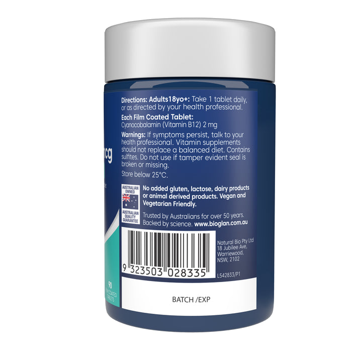 Bioglan Vitamin B12 2000mcg Energy & Cognition 90s