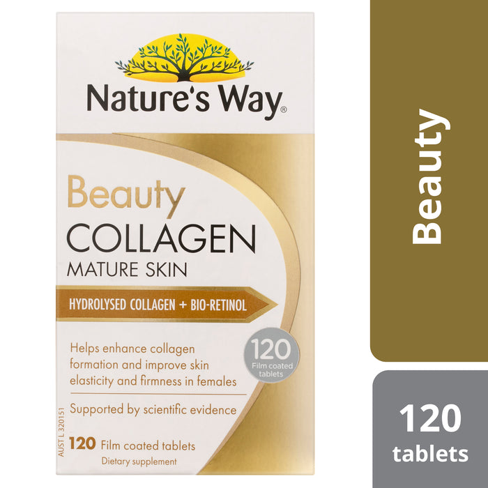 Natures Way Beauty Collagen Mature Skin 120 Tablets