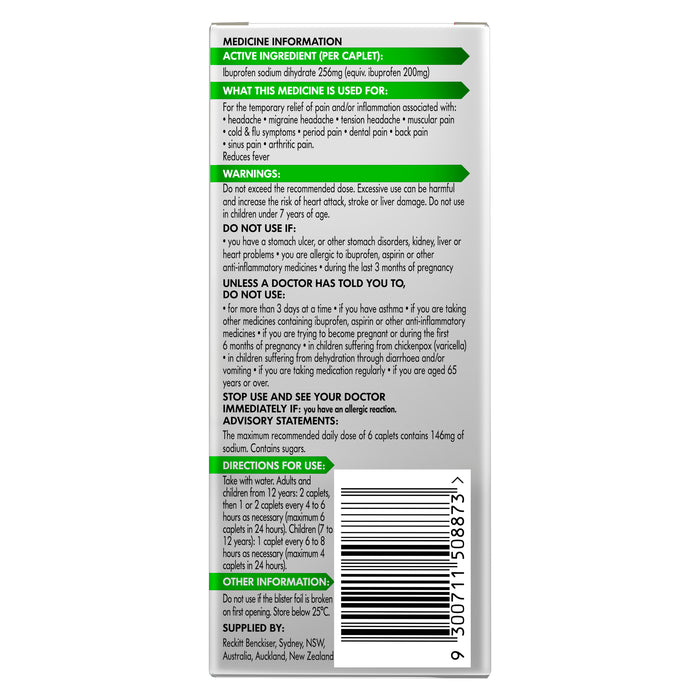 Nurofen Zavance Caplets 48.