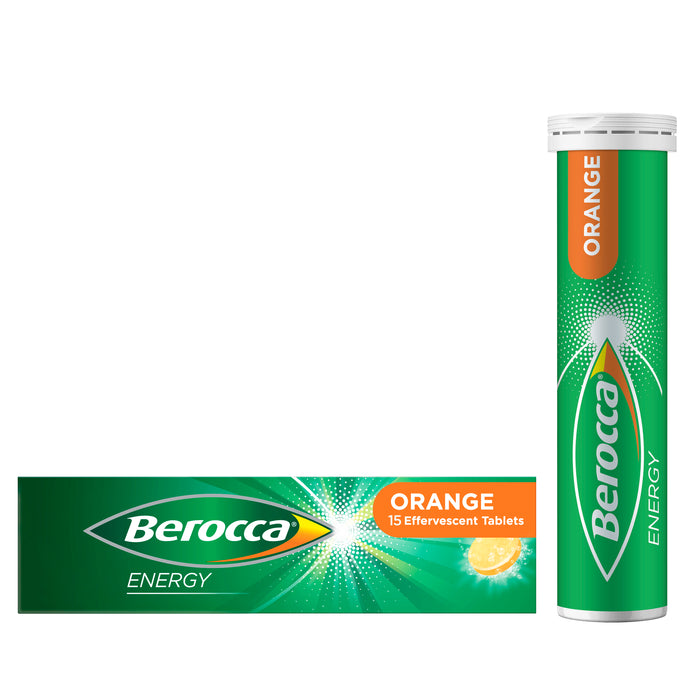 Berocca Energy Original Orange Effervescent Tablets 15