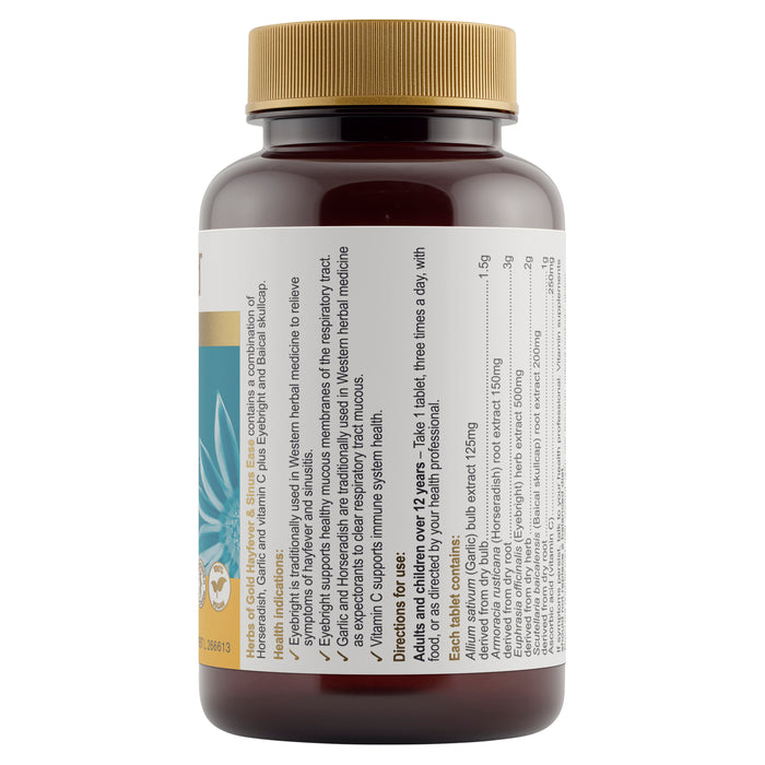 Herbs Of Gold Hayfever & Sinus Ease 60 Tablets