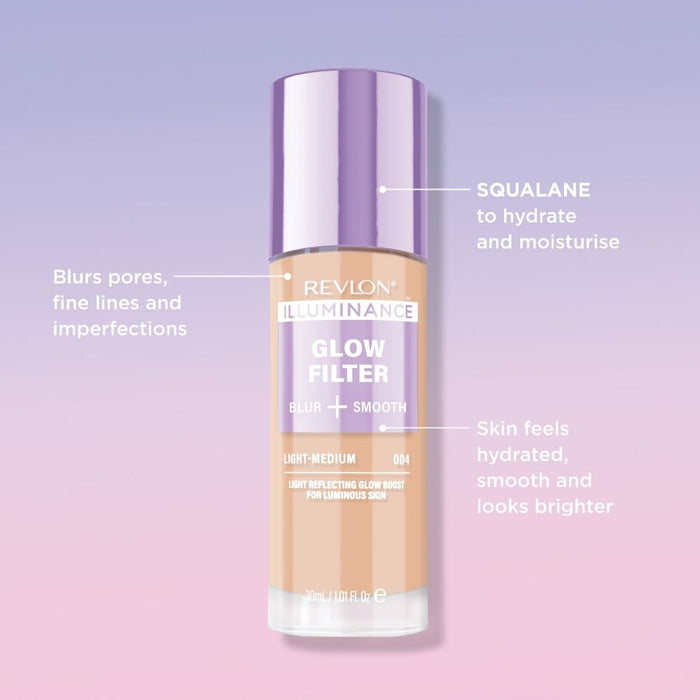 Revlon Illuminance Glow Filter Liquid Foundation 008 Medium-Deep.