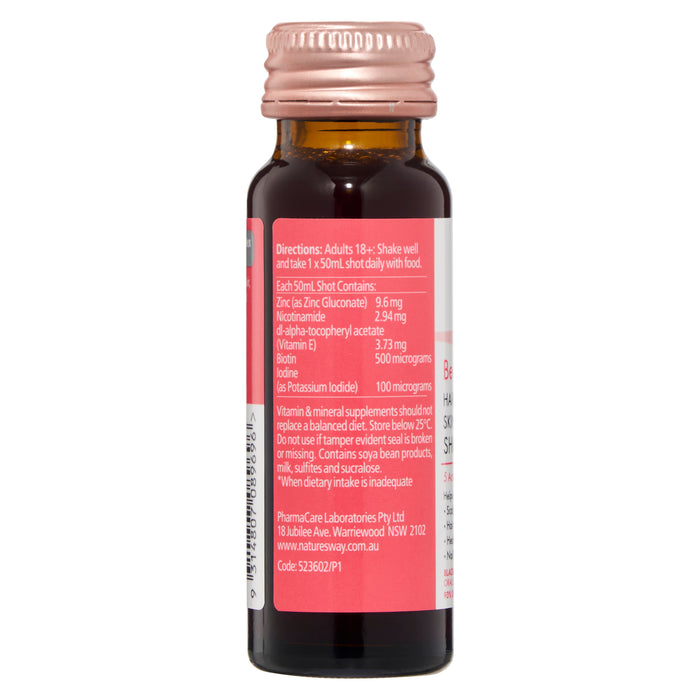 Nature's Way Beauty Hair Scalp Skin Nails Shot 8x50ml