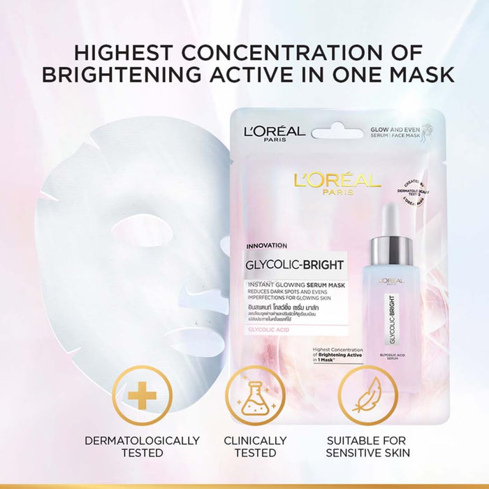 L'Oreal Glyco Instant Glowing Serum Mask