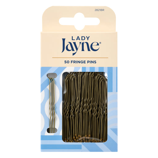 Lady Jayne Fringe Pins Brown 5 cm Pk50.