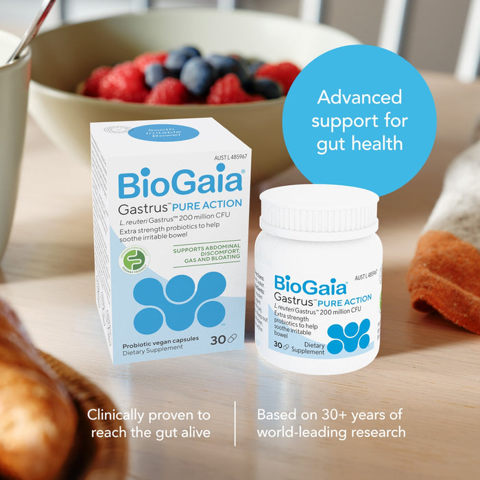 BioGaia Gastrus Pure Action Probiotic 60caps