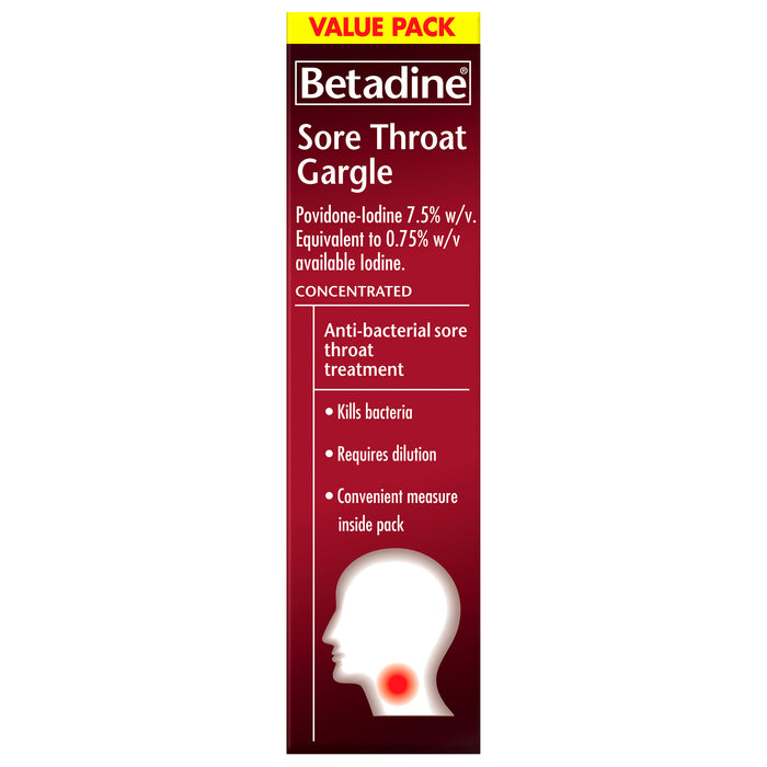 Betadine Sore Throat Gargle 40ml.