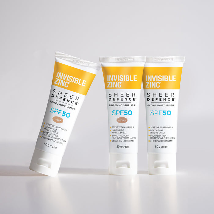 Invisible Zinc Sheer Defence Moisturiser SPF50 50g
