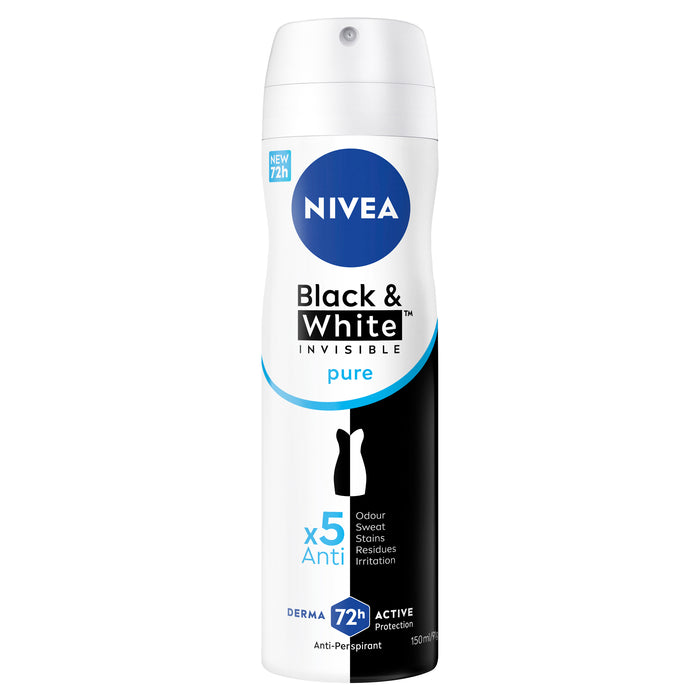 Nivea Women Deodorant Black & White Pure Aerosol 150ml.
