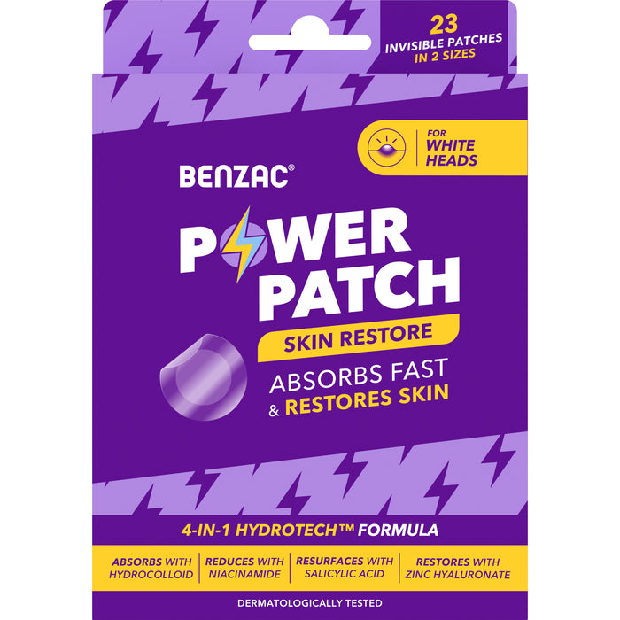 Benzac Power Patch Skin Restore Pimple Patches 23 Pack