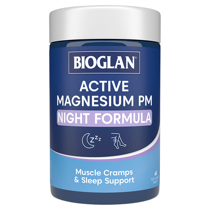 Bioglan Magnesium PM Night Formula 60 Tablets.