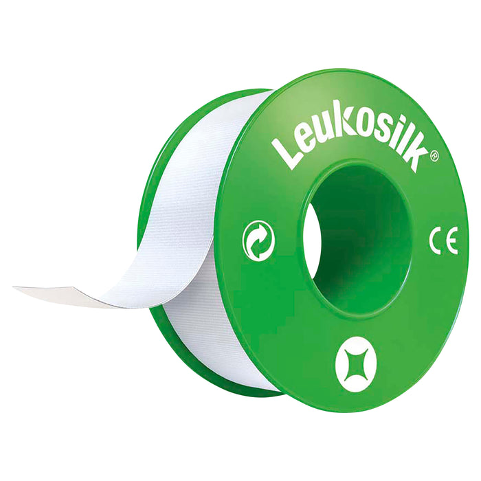 LEUKOSILK Plastic Snap Ring 1.25cm x 5m Box/24.