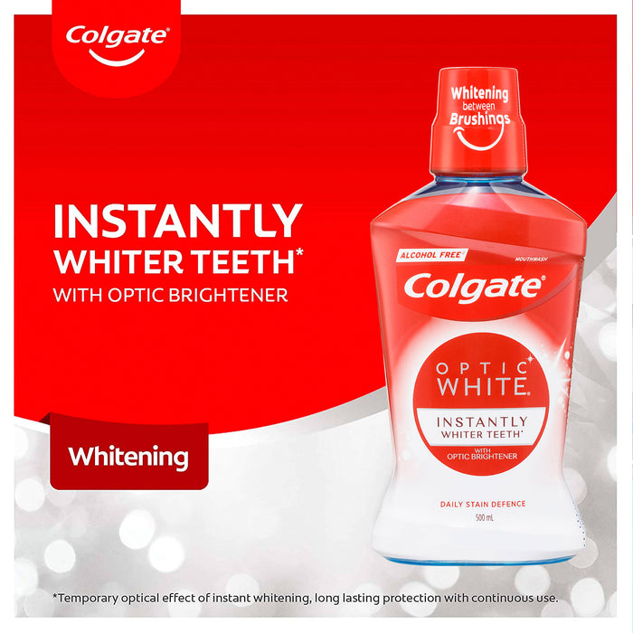Colgate Optic White Mouthwash Mint 500ml