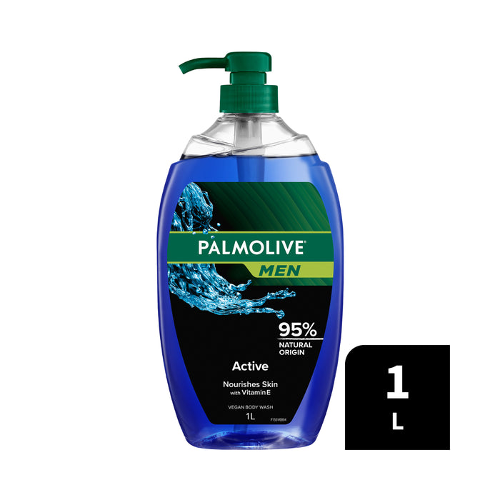 Palmolive Men Active Soap Free Body Wash with Sea Minerals 1 Litre