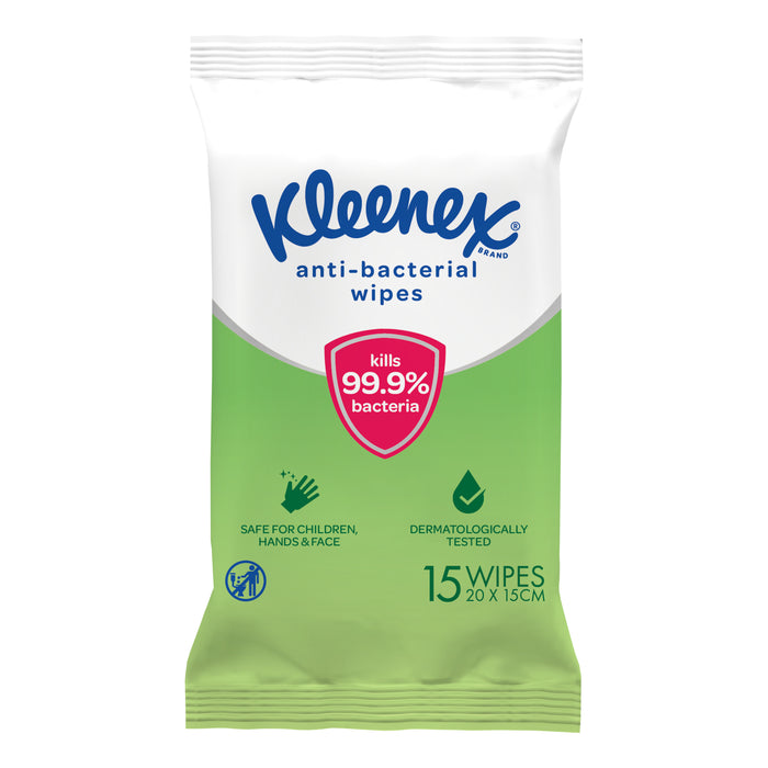 Kleenex Wet Wipes Anti Bacterial 15.