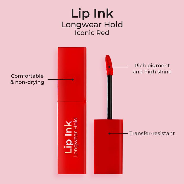 MCo Beauty Lip Ink Longwear Hold Iconic Red