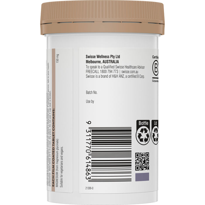 Swisse Ultiboost Magnesium Glycinate 60 Tablets