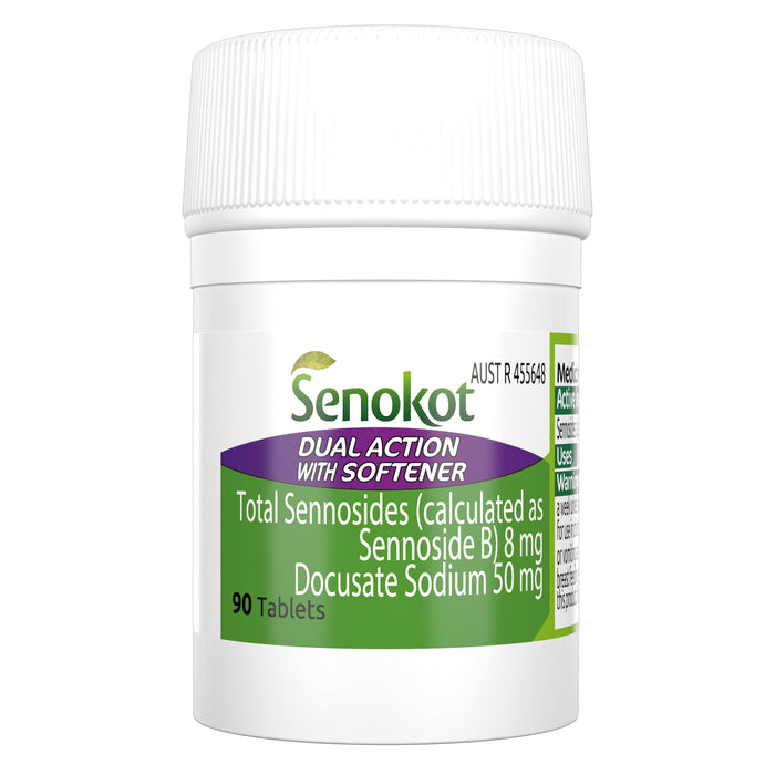 Senokot Dual Action 90 Tablets.
