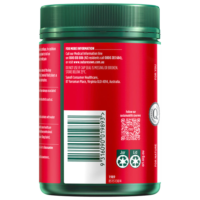 Nature's Own Glucosamine Sulfate 400 Tablets.