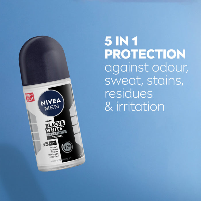 Nivea Men Deodorant Black & White Roll On 50ml