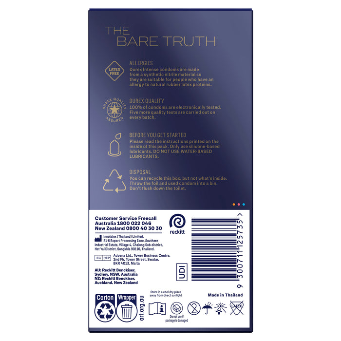 Durex Intense Condom XL 10Pack