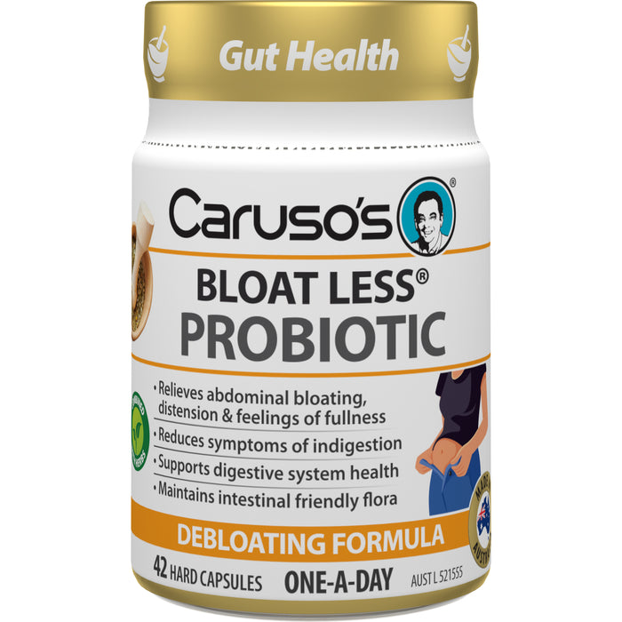 Carusos Probiotic Bloat Less 42Capsules