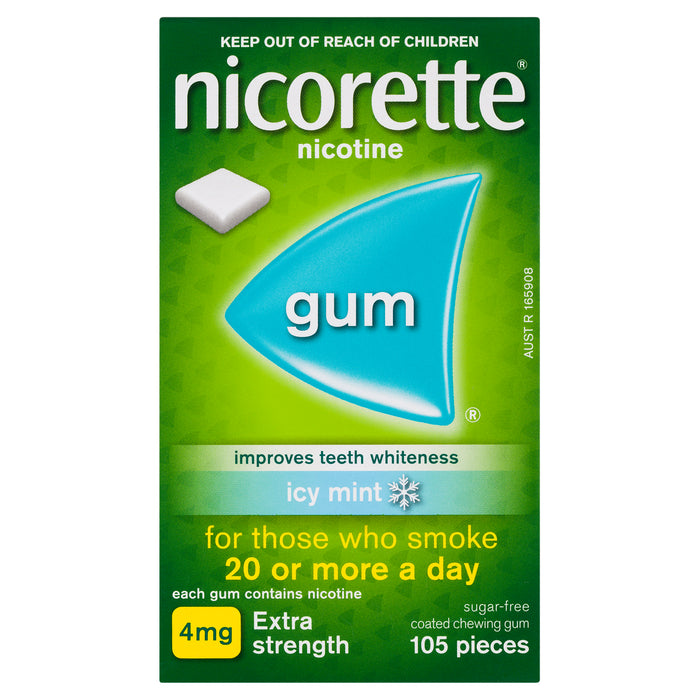 Nicorette Gum Icy Mint 4mg 105