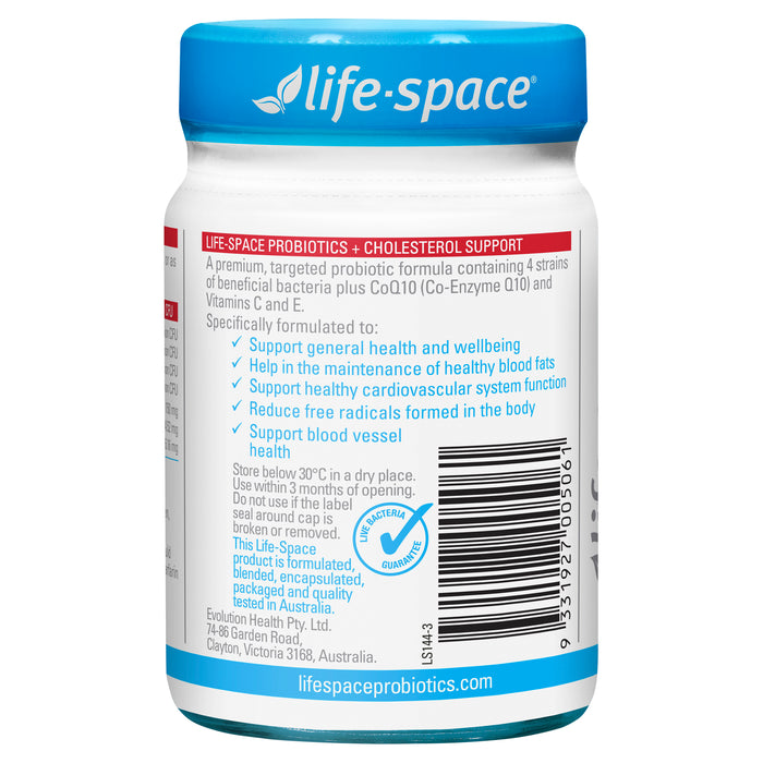 Life Space Probiotic + Cholesterol Support 50 Capsules