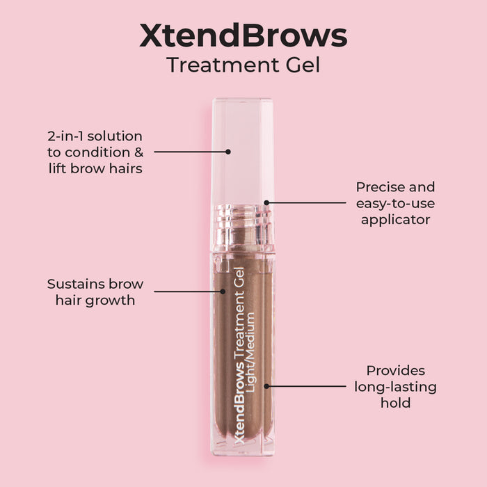 MCo Beauty Xtend Brows Treatment Gel Light/Medium