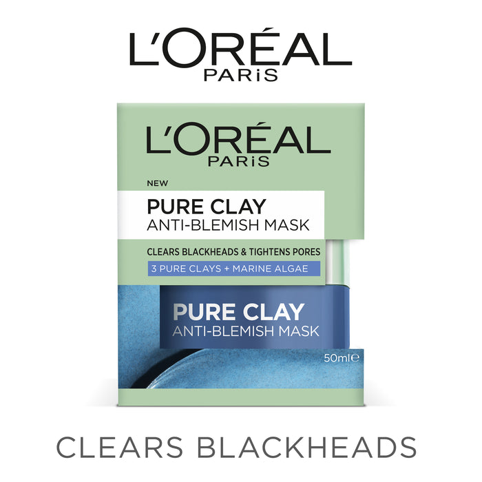 L'Oreal Clay Blue Mask Anti Blemish.