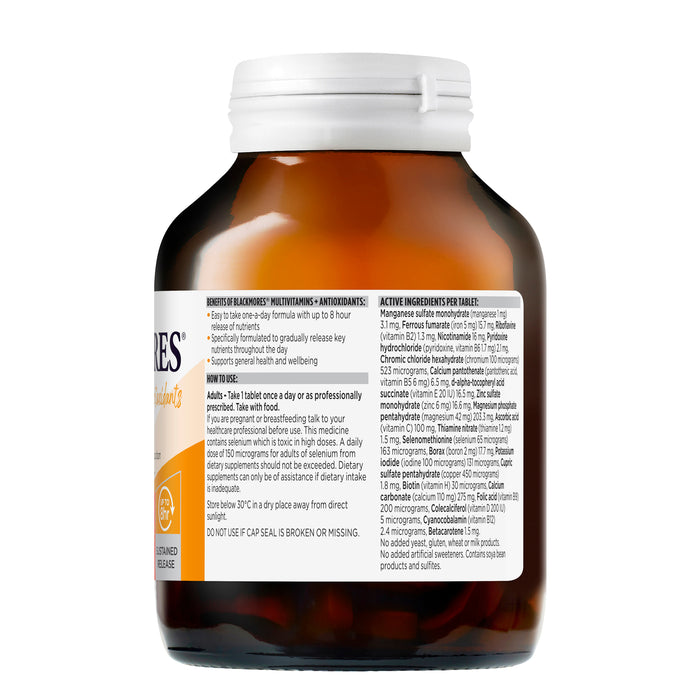 Blackmores Sustained Release Multi + Antioxidants 180 Tablets