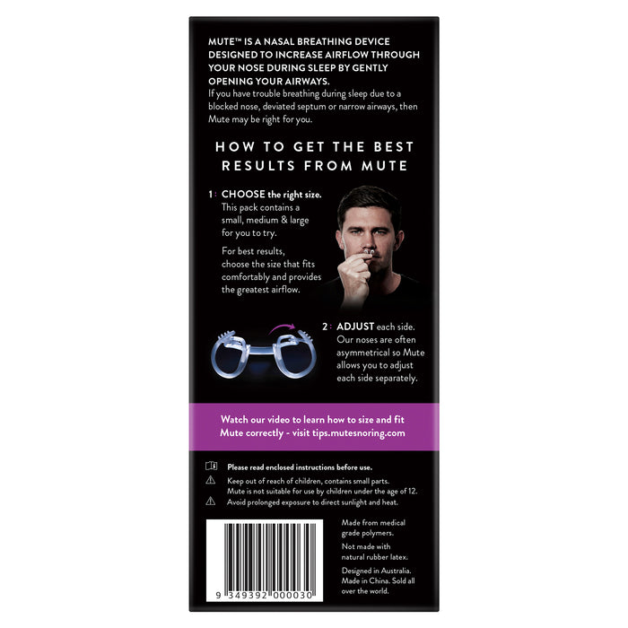 Mute Snoring Device Trial Pack.