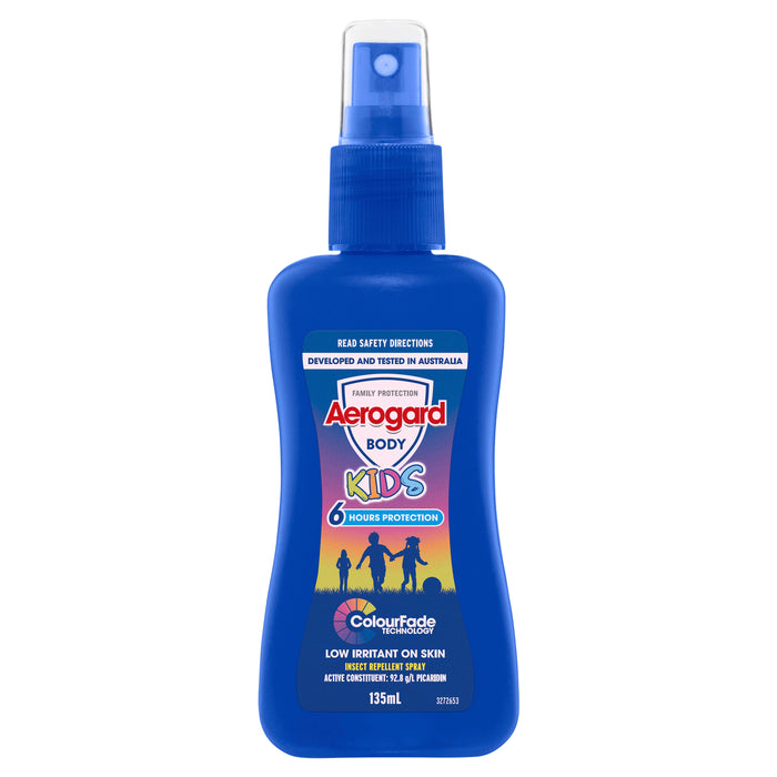 Aerogard Kids Colour Fade Insect Repellent Spray 135ml