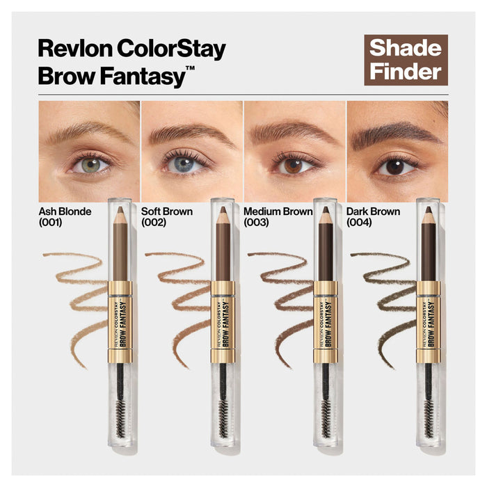 Revlon Colorstay Brow Fantasy Pencil & Gel Medium Brown.