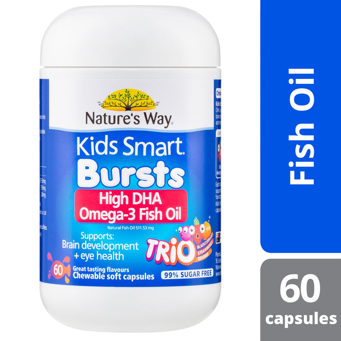 Natures Way Kids Smart Trio 60 Chewable Burstlets.