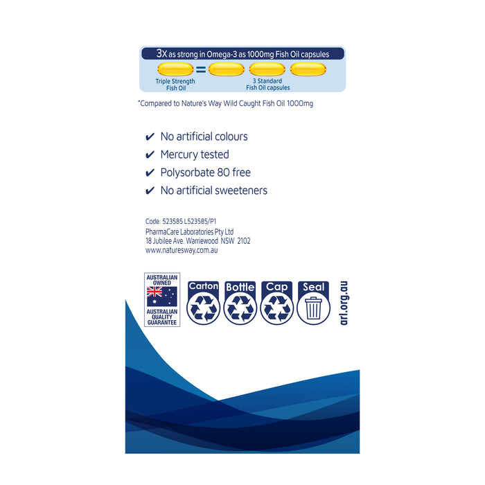 Nature's Way Omega 3X 60 Capsules