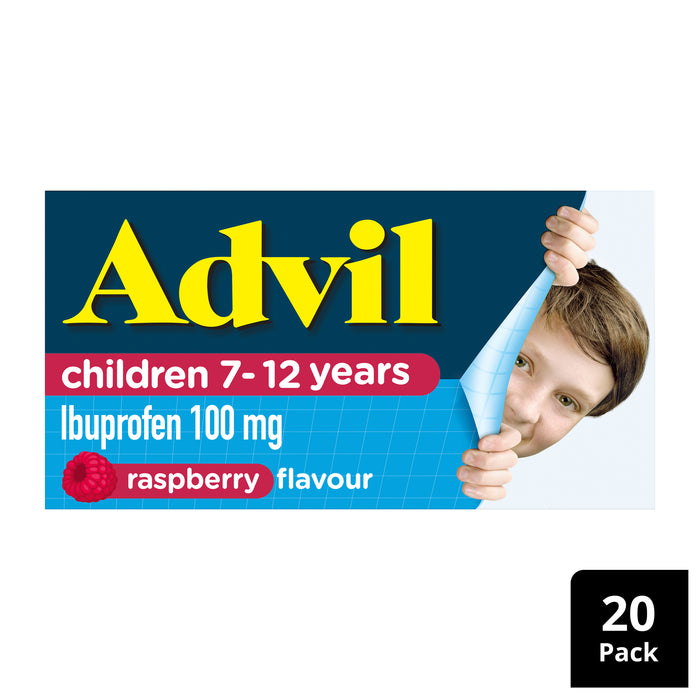 Advil Pain and Fever 7-12 Years Chewable Tablets 20