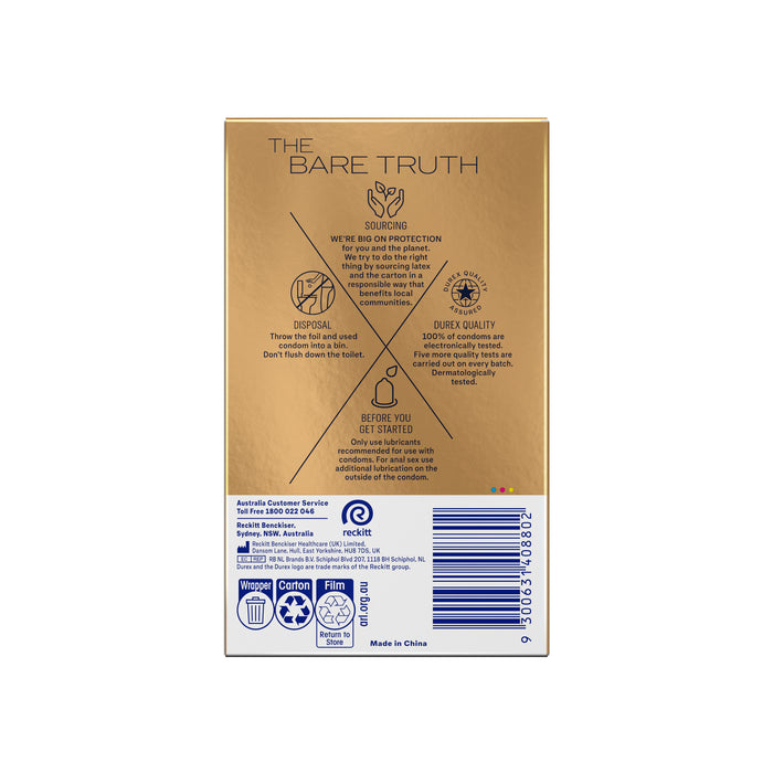 Durex Invisable Regular Fit Condom 20pk