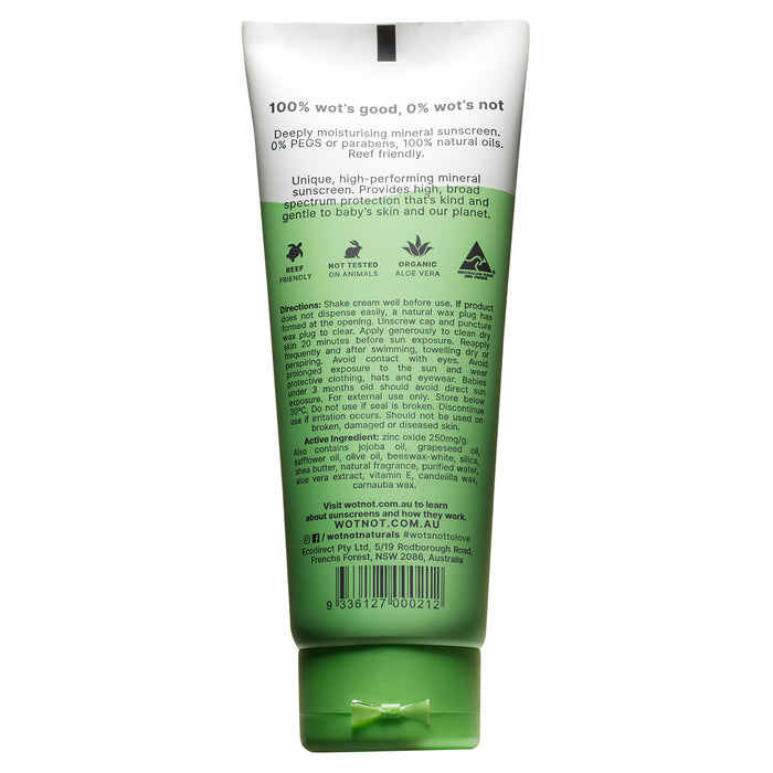 Wotnot Naturals Sunscreen For Baby SPF30+ 100g